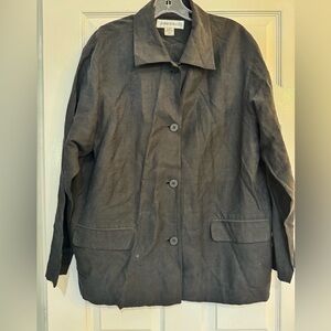 Vintage Jones & Co Black Silk Blend Blazer